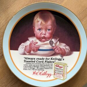 Kellogg's Collectible Dinner Plate with Vintage Design